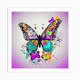 Colorful Butterfly Art Print