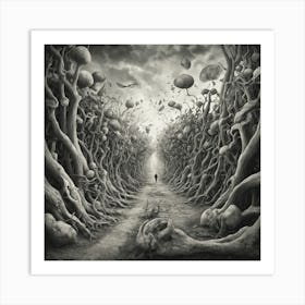 Surreal jungle Art Print