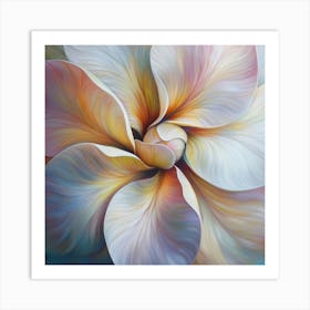 Floral Art 0011 11 Poster Nov Frangipani 0028 Bp6586 A Close Up Of The Center Inside An Most Beautiful Fran 1b058e24 C4b Art Print