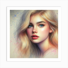 Portrait Of A Girl 10 Art Print