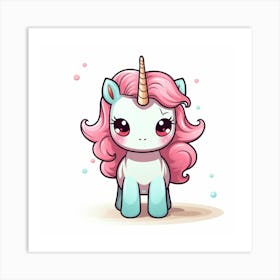 Cute Unicorn 594 Art Print