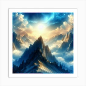 Sky And Clouds Wallpaper Art Print