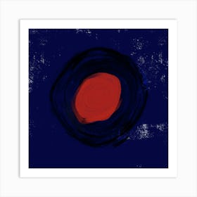 Circle With A Red Center Art Print