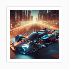 Futuristic Sports Car 80 Poster