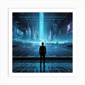 Futuristic Cityscape 14 Art Print