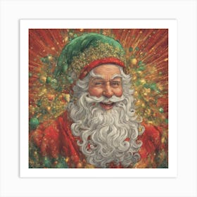 Santa Claus, Santa, Christmas, VECTOR ART Art Print