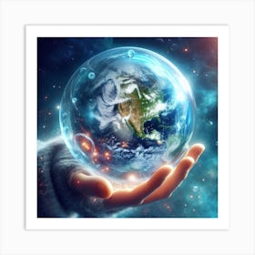 Earth In Hand Art Print