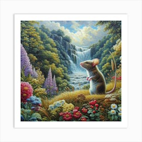 Mouse In The Garden 6 Art Print