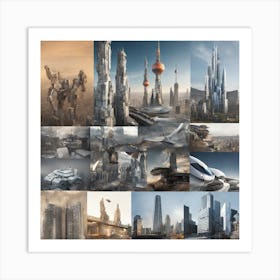 Futuristic Cityscape 18 Art Print