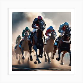 Horse Race 21 Art Print