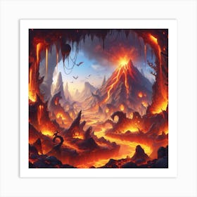 Lava Cave Art Print