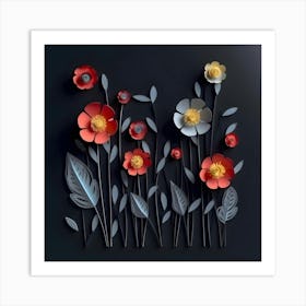 Paper Flowers 2 Art Print