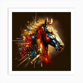 Creative Horse Beauty Illustration Nr 194 Art Print