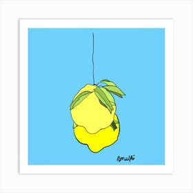 Amalfi Lemon Art Print