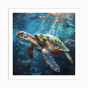 Sea Turtle 1 Art Print