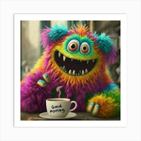 Good Morning Monster Art Print