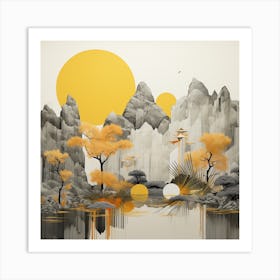 Asian Landscape 2 Art Print