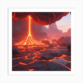 Lava texture 30 Art Print