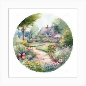 Garden Path 10 Art Print