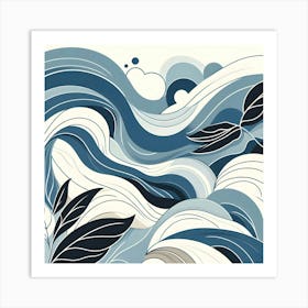 Abstract Wave Canvas Print Art Print