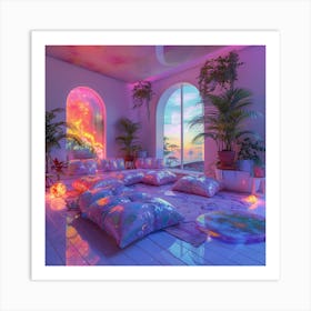 Psychedelic Room 1 Art Print