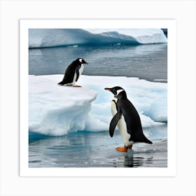 Antarctic Penguins 2 Art Print