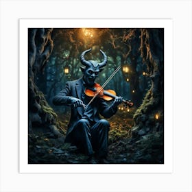 The Devil Plays A Fiddle Art Print