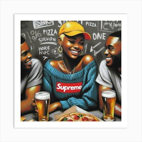 Supreme Pizza 3 Art Print