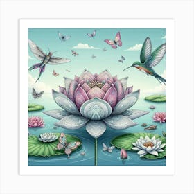 Lotus Flower 10 Art Print