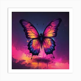 Butterfly Painting 303 Art Print