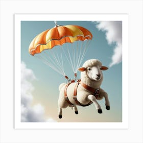 Leonardo Phoenix 09 A Serene Sheep With A Gentle Expression Fl 0 Art Print