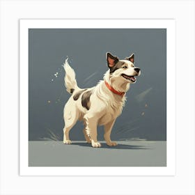 Dog Illustration Art Print