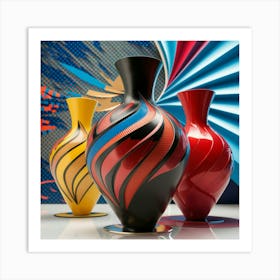 Three Vases Art Print