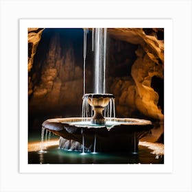 Fountain in Cave Art Print