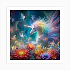 Fairy Unicorn 3 Art Print