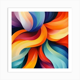 Abstract Swirls Art Art Print