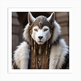A Mythical Creature From Ancient Legends With Fur Decorated In Hieroglyphic Patterns That Tell A Mythical Tale Of Its Existence And Purpose Art Print