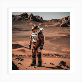 Mars Landscape Art Print