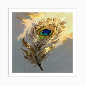 Peacock Feather Art Print