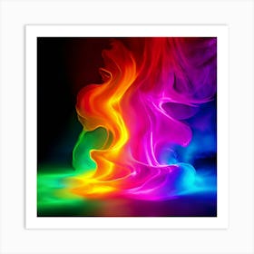 Color Brightness Vibrant Electric Power Gradient Vivid Intense Dynamic Radiant Glowing En (11) Art Print