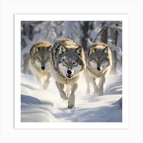 Grey Wolf Art Print