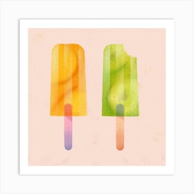 Ice Creams Illustrations Art Print