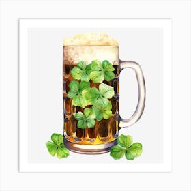 St Patrick'S Day Beer 2 Art Print