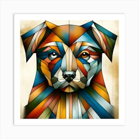 Geometric Dog 2 Art Print