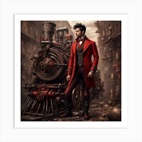 elegant man Art Print