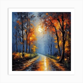 Road In The Woods Art Print