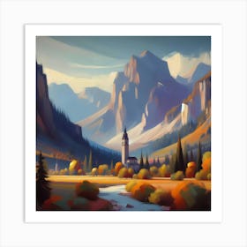 Mountain Landscape 15 Art Print