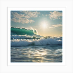 Sunrise Over The Ocean Art Print