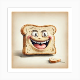 Bread Face 1 Art Print