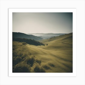 View Of Rolling Hills Art Print